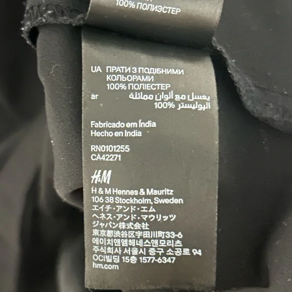 H&M Black Midi Dress - Picture 6 of 10